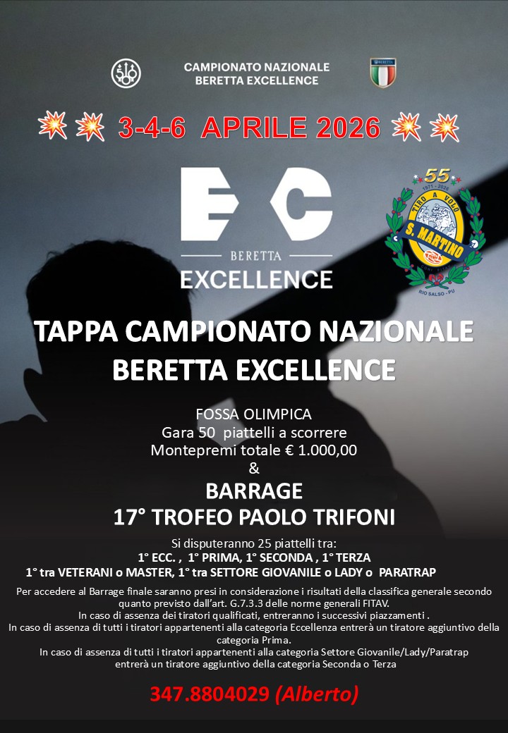 Beretta Excellence 2026 – TAV San Martino